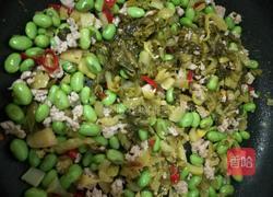 酸菜毛豆炒肉末的做法图解8