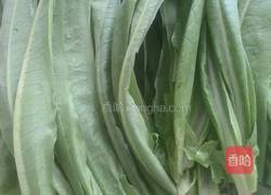 蒜香油麦菜的做法图解1