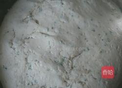 艾叶味糯米面豆沙煎饼的做法图解3