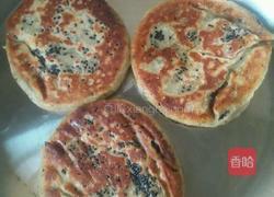 艾叶味糯米面豆沙煎饼的做法图解6