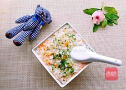 胡萝卜菠菜粥的做法图解7
