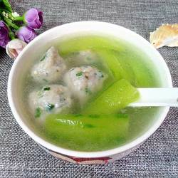 鲮鱼丸丝瓜汤的做法[图]