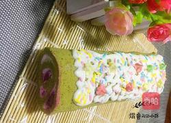 抹茶火龙果戚风卷的做法图解14