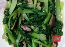 香菇炒青菜的做法图解5