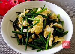 韭苔炒鸡蛋的做法图解8