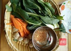 海米肉丸蔬菜面的做法图解1