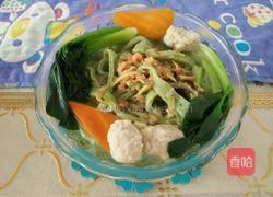 海米肉丸蔬菜面的做法图解11