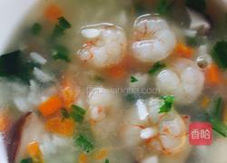 虾仁蔬菜粥的做法图解4
