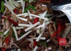 韭黄笋干炒肉丝的做法图解7