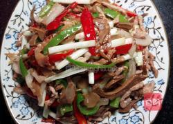 韭黄笋干炒肉丝的做法图解8