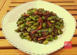 青椒毛豆炒肉丝的做法图解10