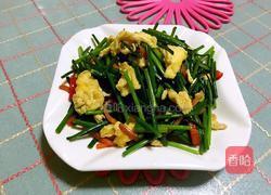 韭苔炒鸡蛋的做法图解5