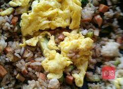 鸡蛋火腿炒饭的做法图解5