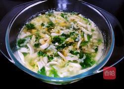 香菜豆腐汤的做法图解5