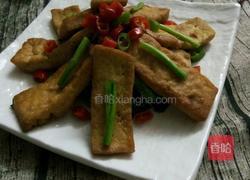 豆腐炒韭菜的做法图解8