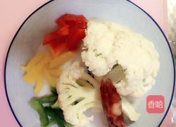 彩椒花菜的做法图解1