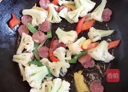 彩椒花菜的做法图解3