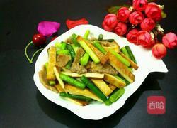 蒜苔炒香干的做法图解8