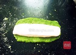 豆沙馅白菜馒头的做法图解2