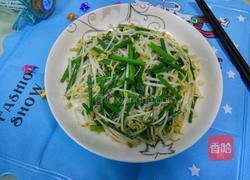 自发绿豆芽炒韭苔的做法图解7