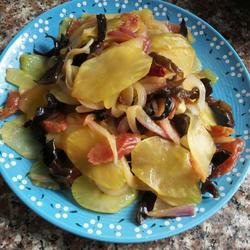 广式腊肠耗油莴笋的做法[图]