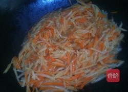 荤素搭炒三丝的做法图解7