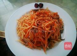 荤素搭炒三丝的做法图解9