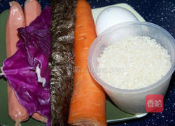 多彩饭团的做法图解1