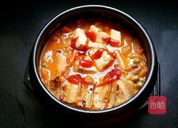 辣白菜豆腐汤的做法图解9