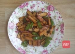 甜椒炒豆腐干的做法图解4