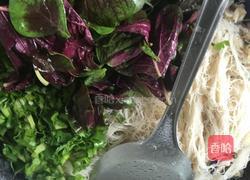 苋菜炒米粉的做法图解3