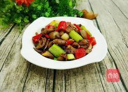 双椒炒鸡心的做法图解12