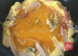 土鸡蛋炒蛏的做法图解3