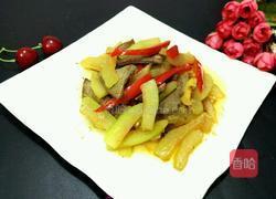 西瓜皮炒猪肝的做法图解6