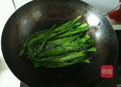 豆豉鯪魚油麥菜的做法圖解3