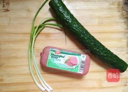 黄瓜炒火腿的做法图解1