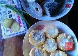 黑鱼玉米豆腐汤的做法图解1