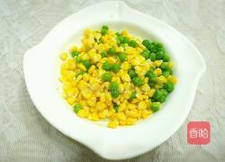 瓜子仁玉米粒炒火腿的做法图解3