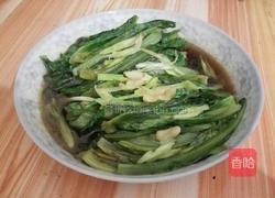 清炒油麦菜的做法图解5
