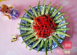 蒜蓉粉丝蒸秋葵的做法图解14