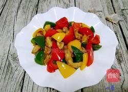 彩椒炒鸡肉的做法图解6