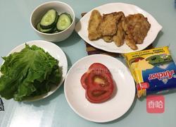 香酥鸡排芝士汉堡包的做法图解10