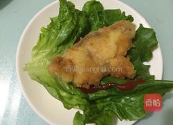 香酥鸡排芝士汉堡包的做法图解13