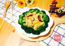 西兰花双菇的做法图解8