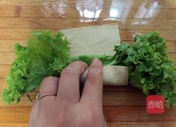 生菜豆皮卷的做法图解4