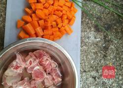 胡萝卜炖排骨的做法图解1