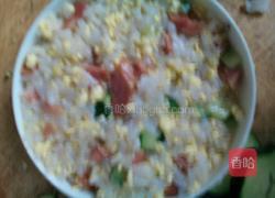 黄瓜火腿鸡蛋炒饭的做法图解8