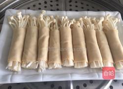 豆皮金针菇卷的做法图解5