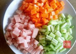 炒三丁的做法图解2