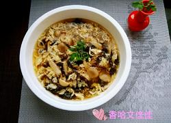 蟹味菇蛋花紫菜汤